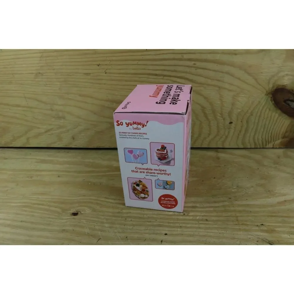 New So Yummy Bella Mini Dunker Hearts Shaped Nonstick Waffle Maker Valentine's
